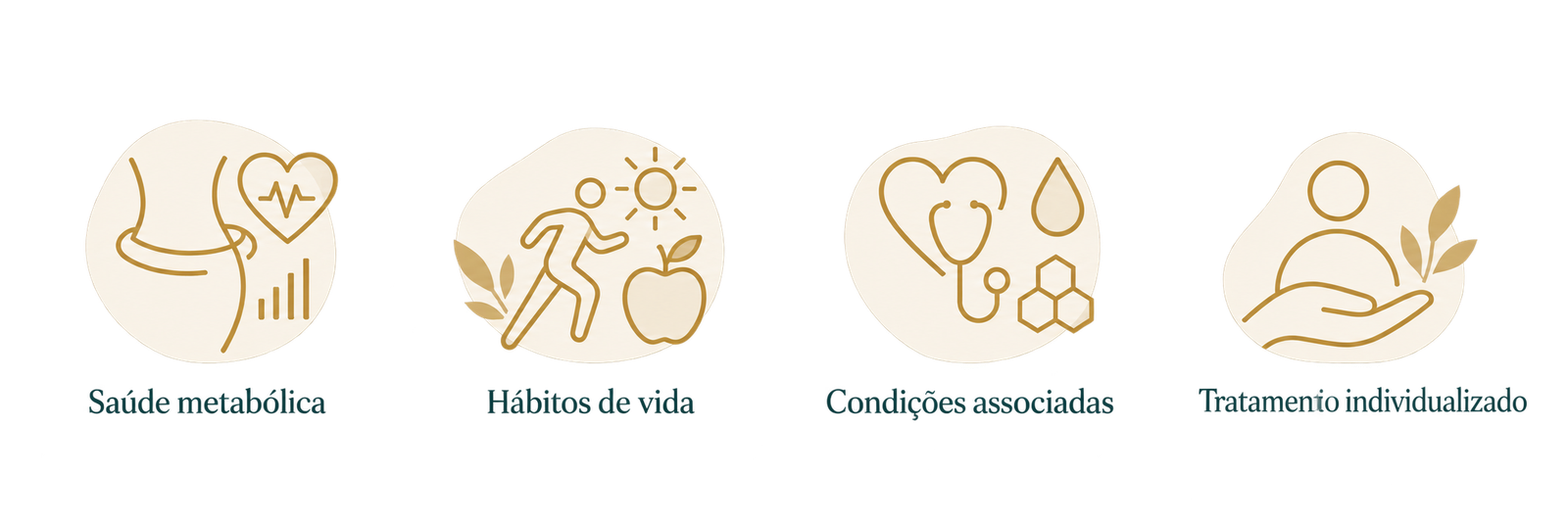 Saúde metabólica; hábitos de vida; condições associadas; tratamento individualizado.